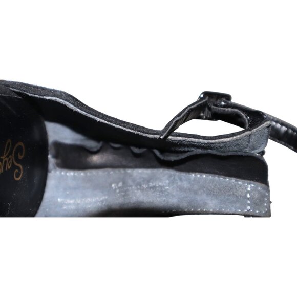 Seychelles Black Suede Ankle Strap d’Orsay Flats Downtown Minimalist Chic - Picture 8 of 8